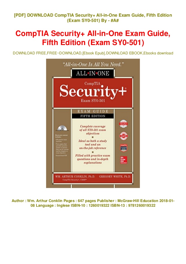 Comptia security+ all-in-one exam guide fifth edition pdf